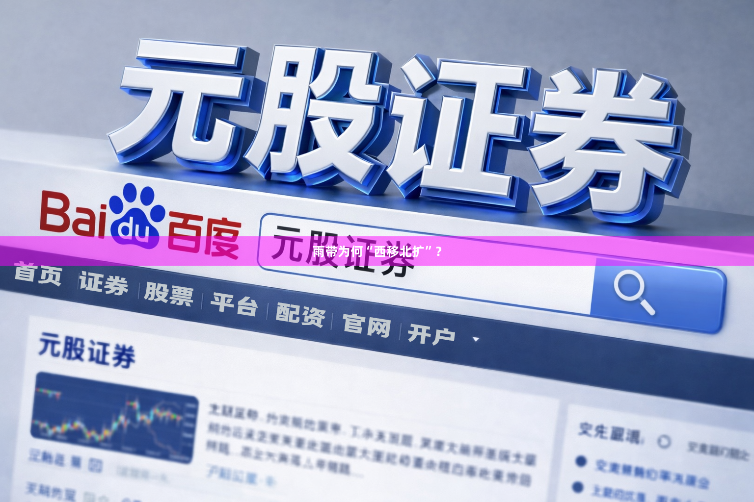 雨带为何“西移北扩”？